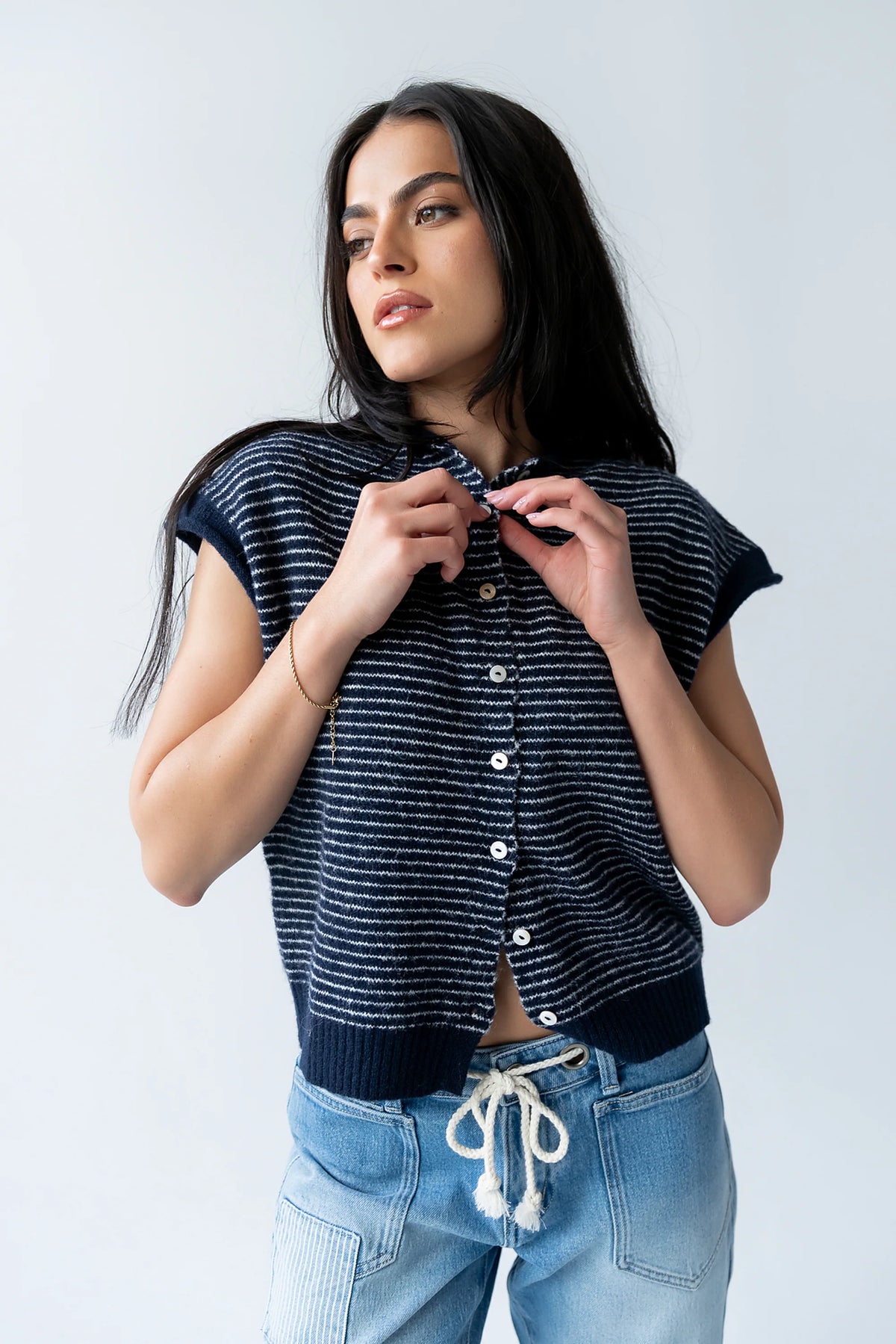 Clark Cardigan in Navy