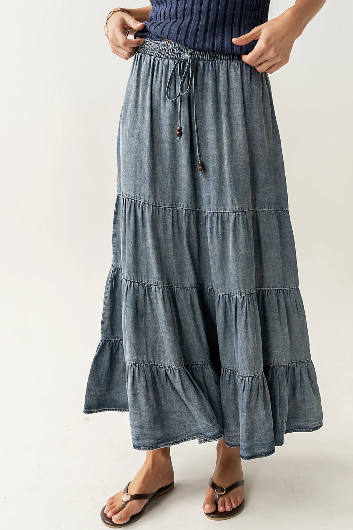 Manoella Tiered Maxi Skirt