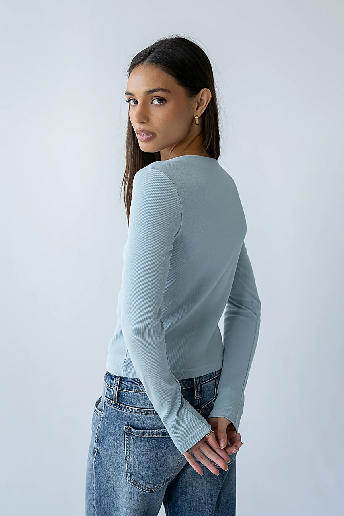 Becca Boatneck Top in Blue
