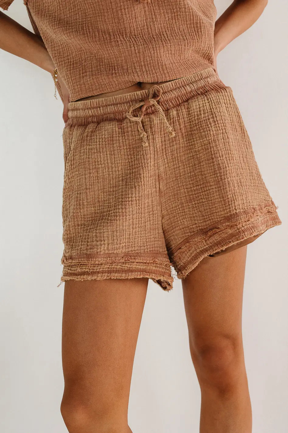 Blair Shorts in Mocha