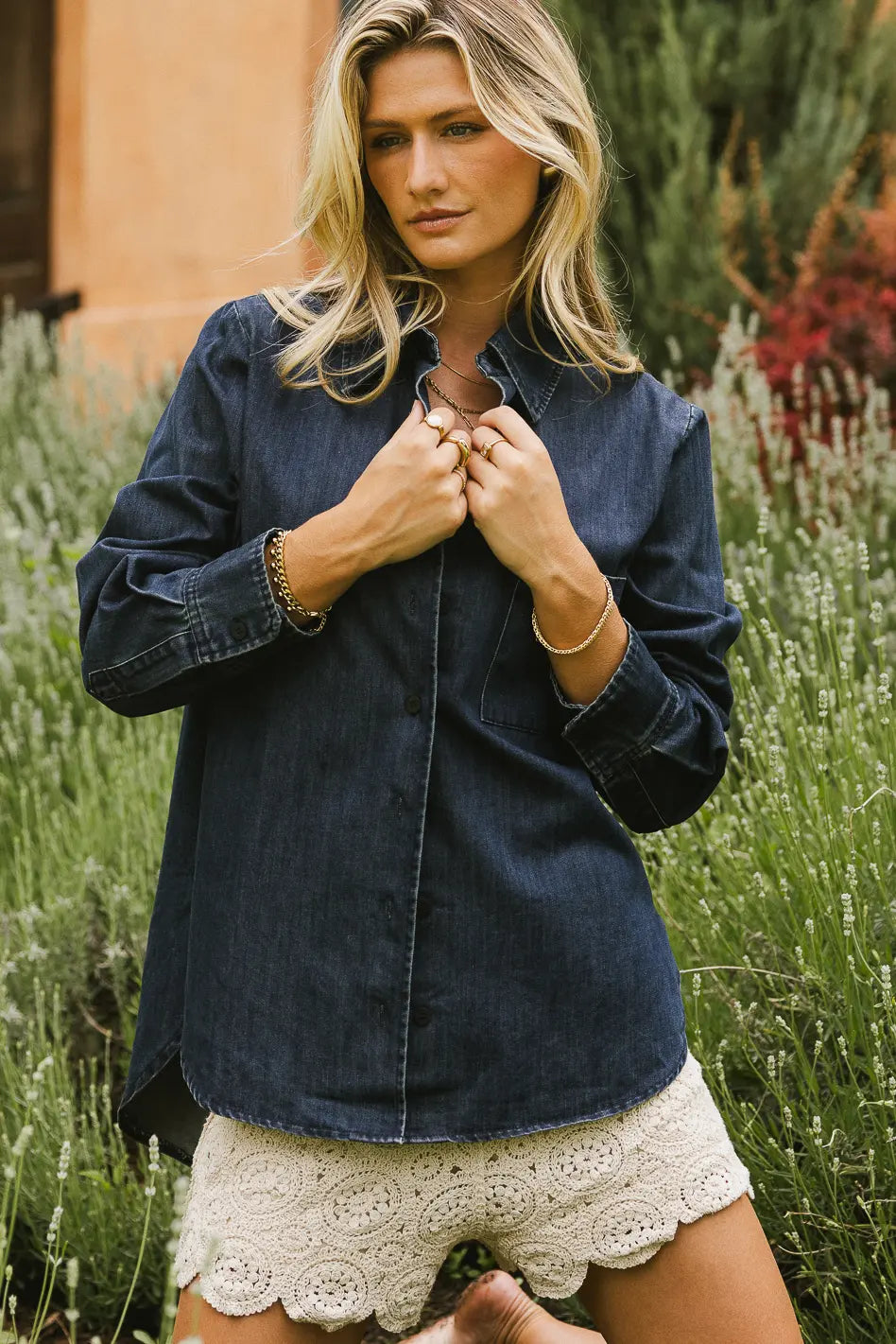 Cory Denim Button Up
