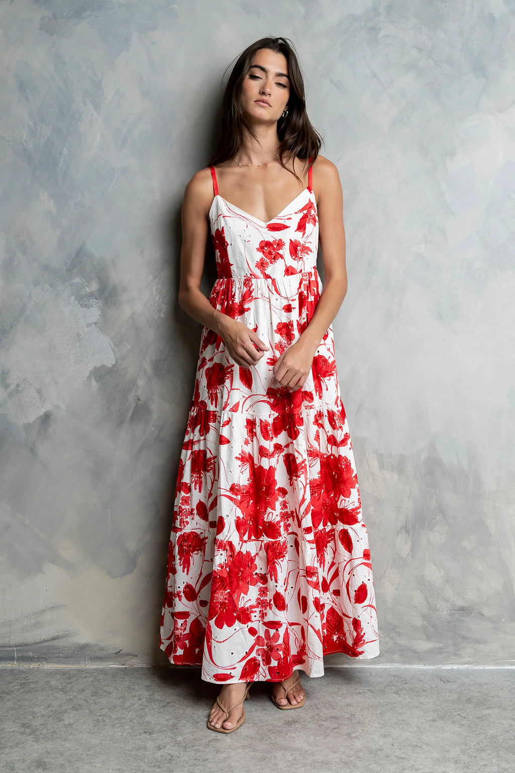 Annika Embroidered Maxi Dress