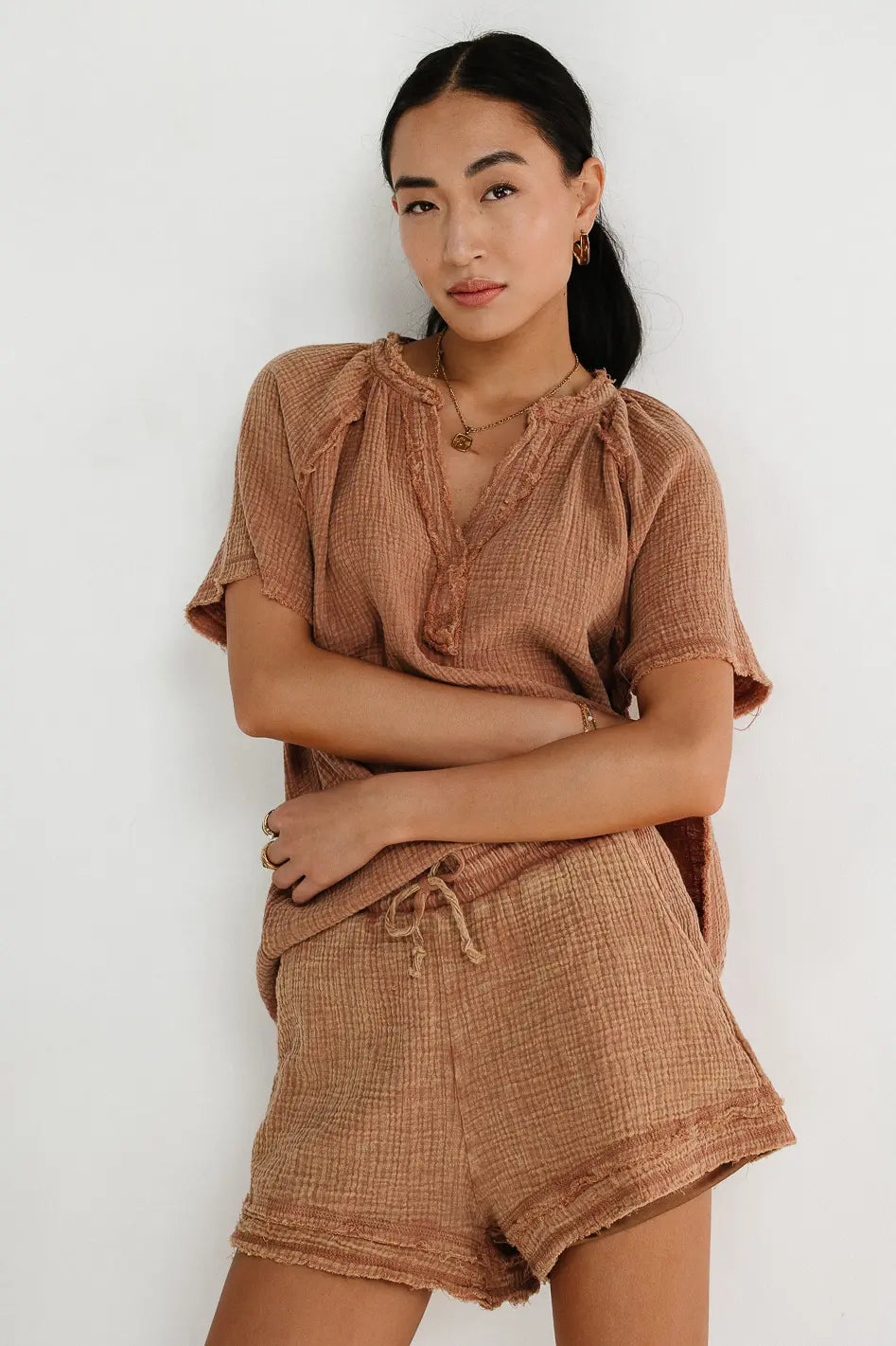 Blair Shorts in Mocha