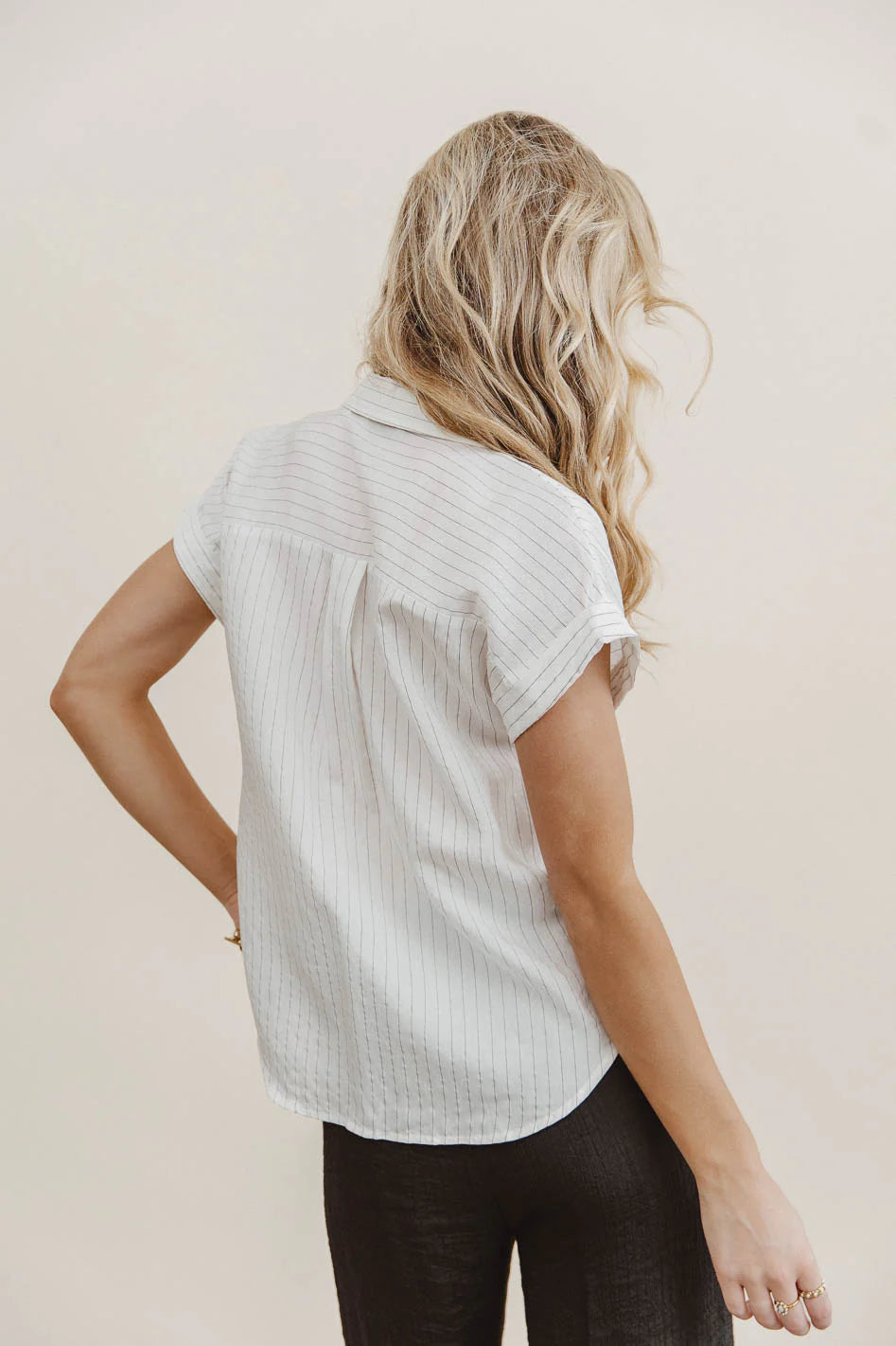 Kepner Pinstripe Top