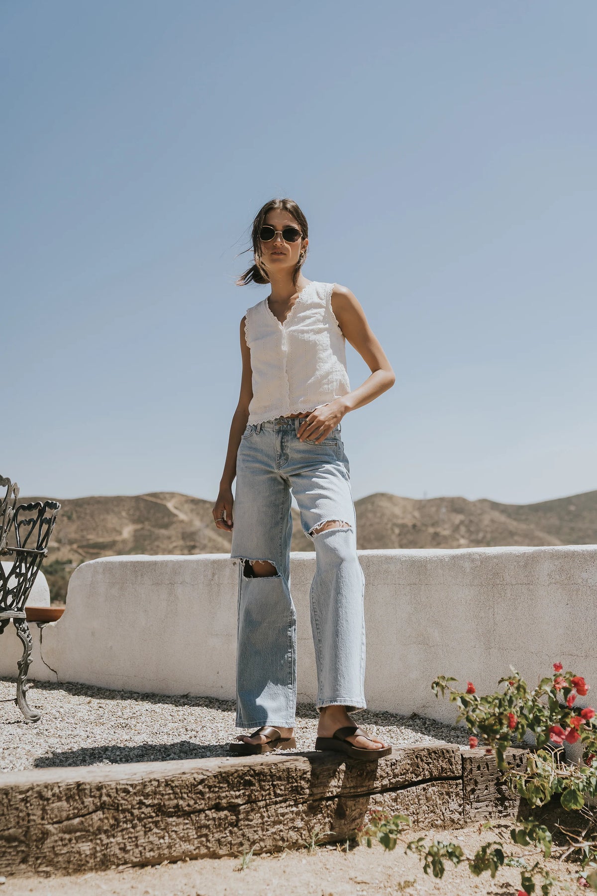Giana Embroidered Tank Top
