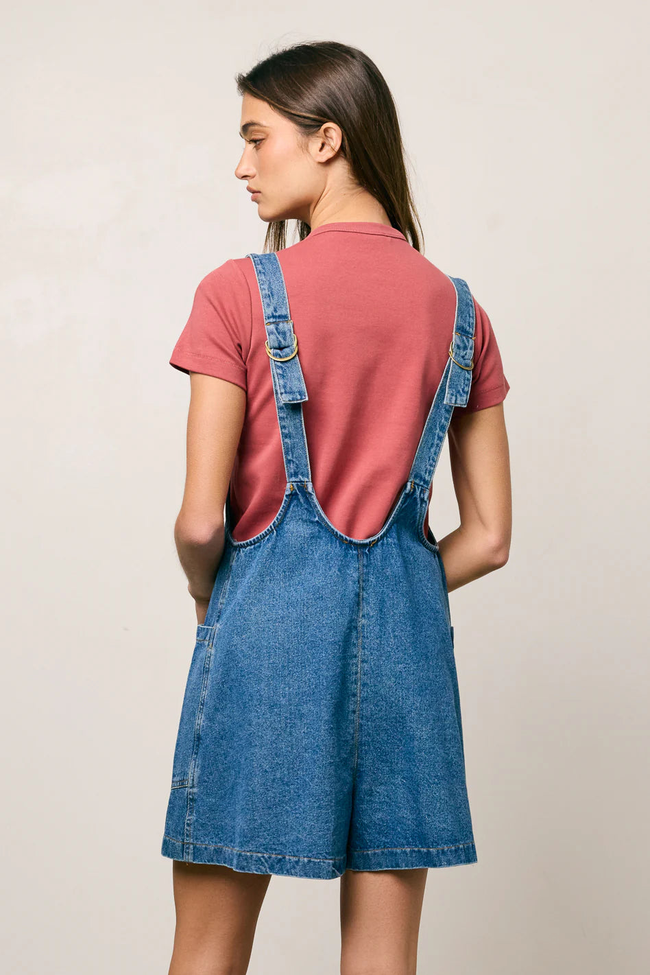 Scottie Denim Overalls in Medium Wash