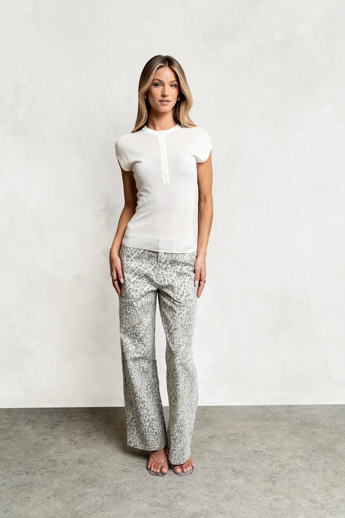 Rustin Sheer Top in White