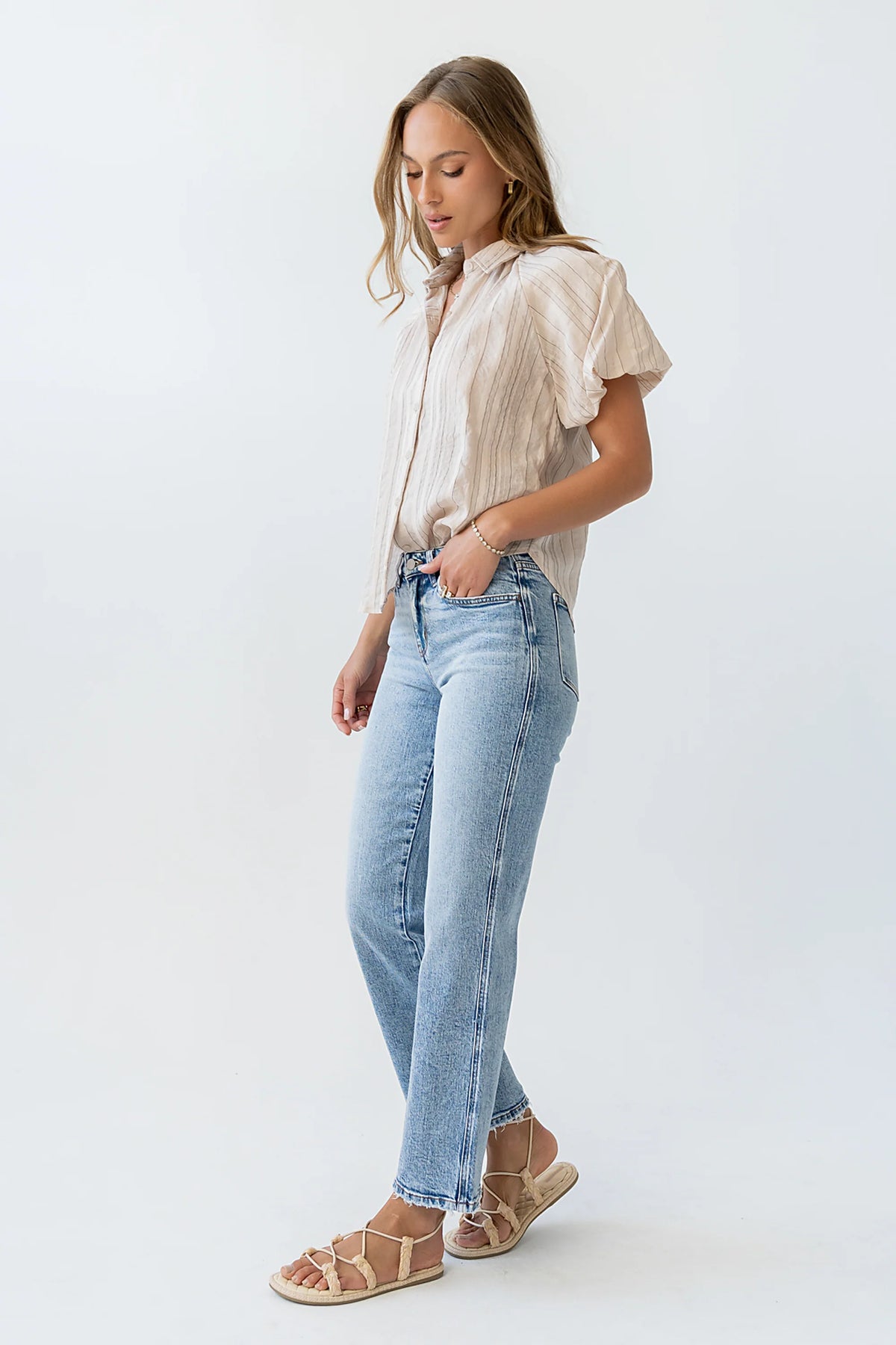Jojo Slim Wide Leg Jeans