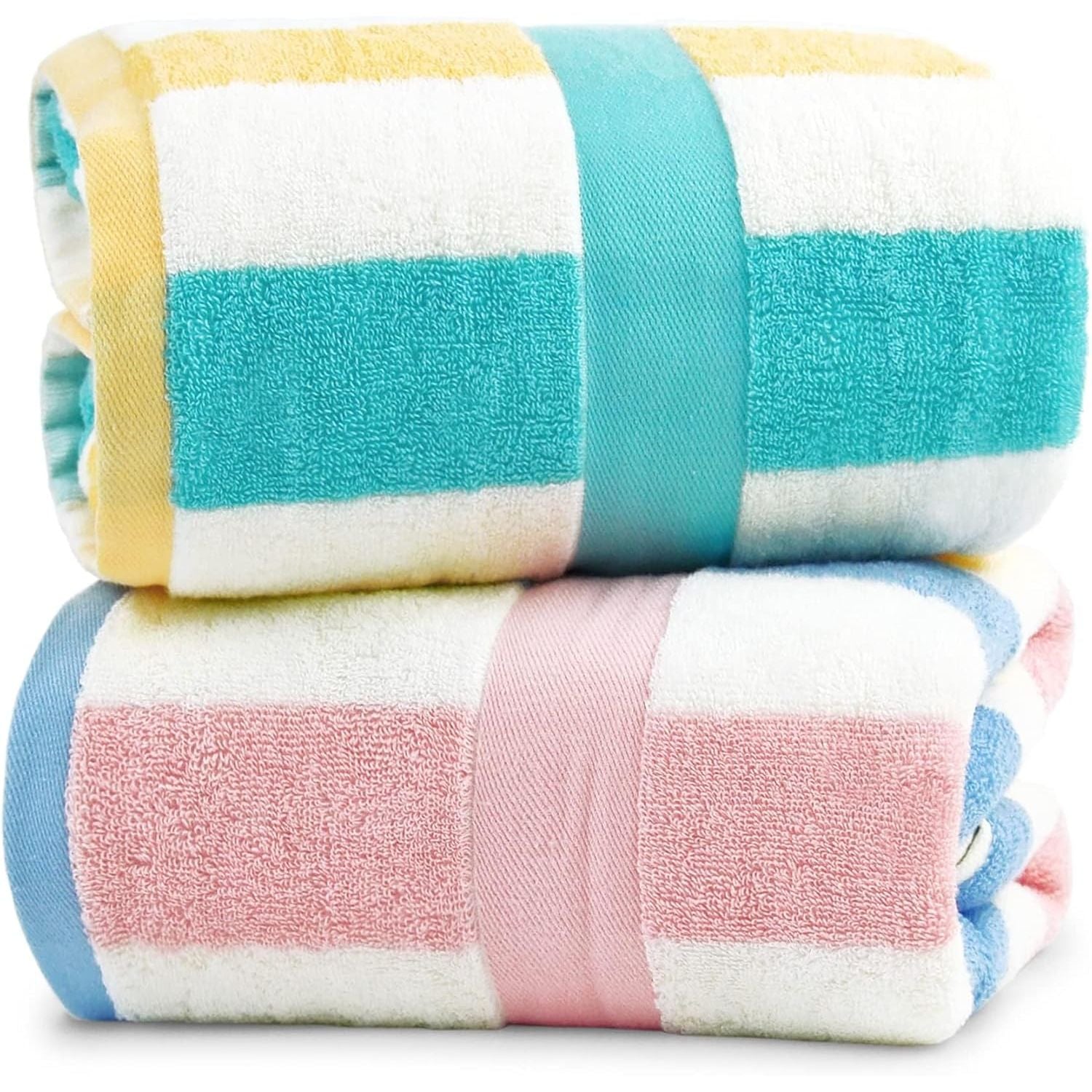 Striped 2-Piece Beach Towels