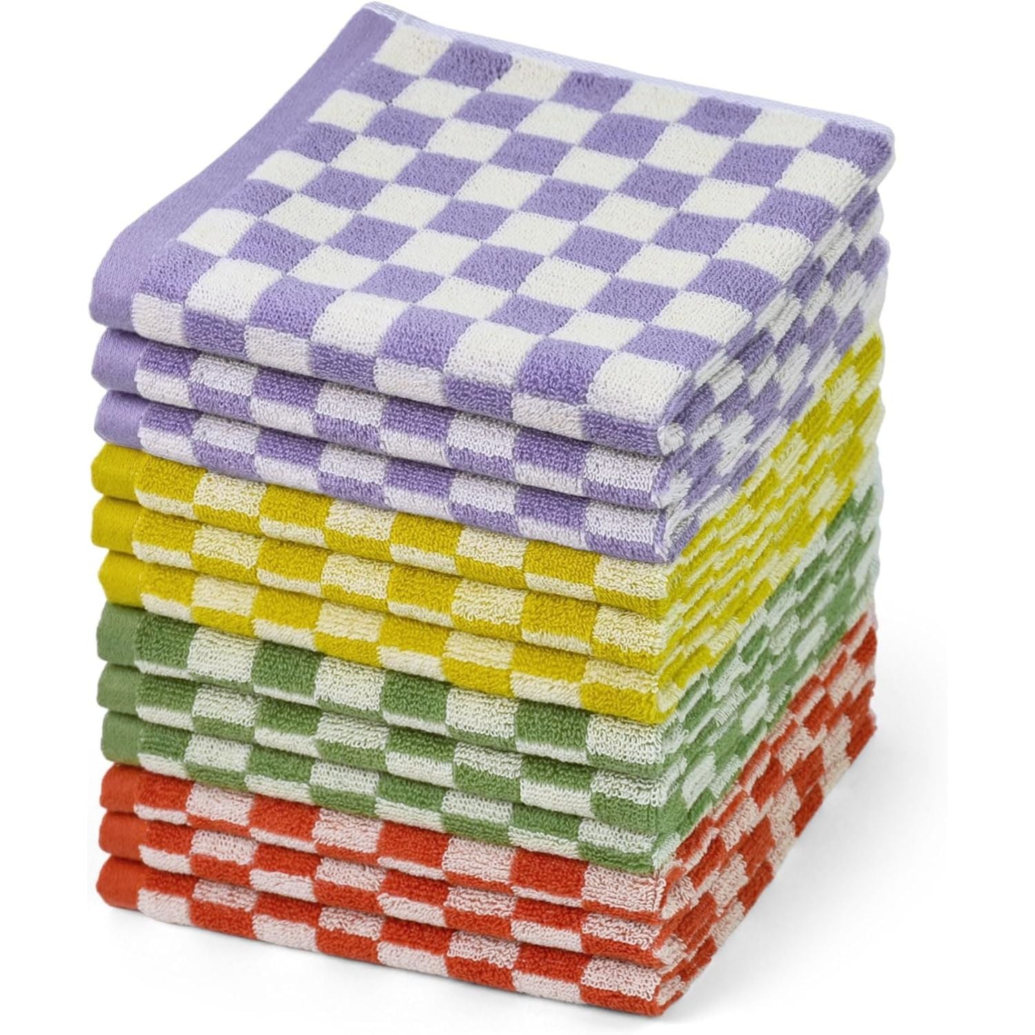 Premium Cotton 12-Pack Washcloths