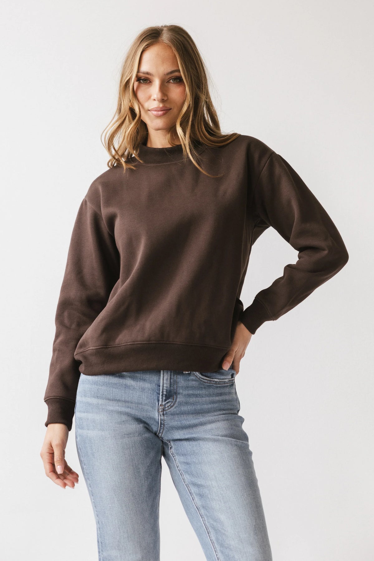 Marie Oversized Sweatshirt in Brown