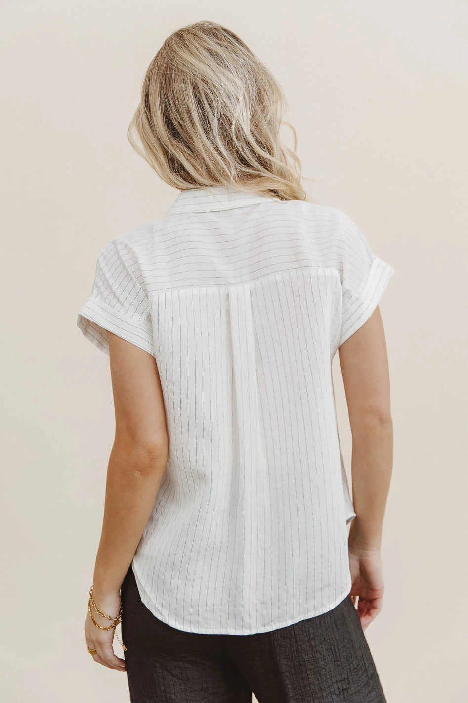 Kepner Pinstripe Top
