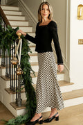 Posie Gingham Skirt in Black