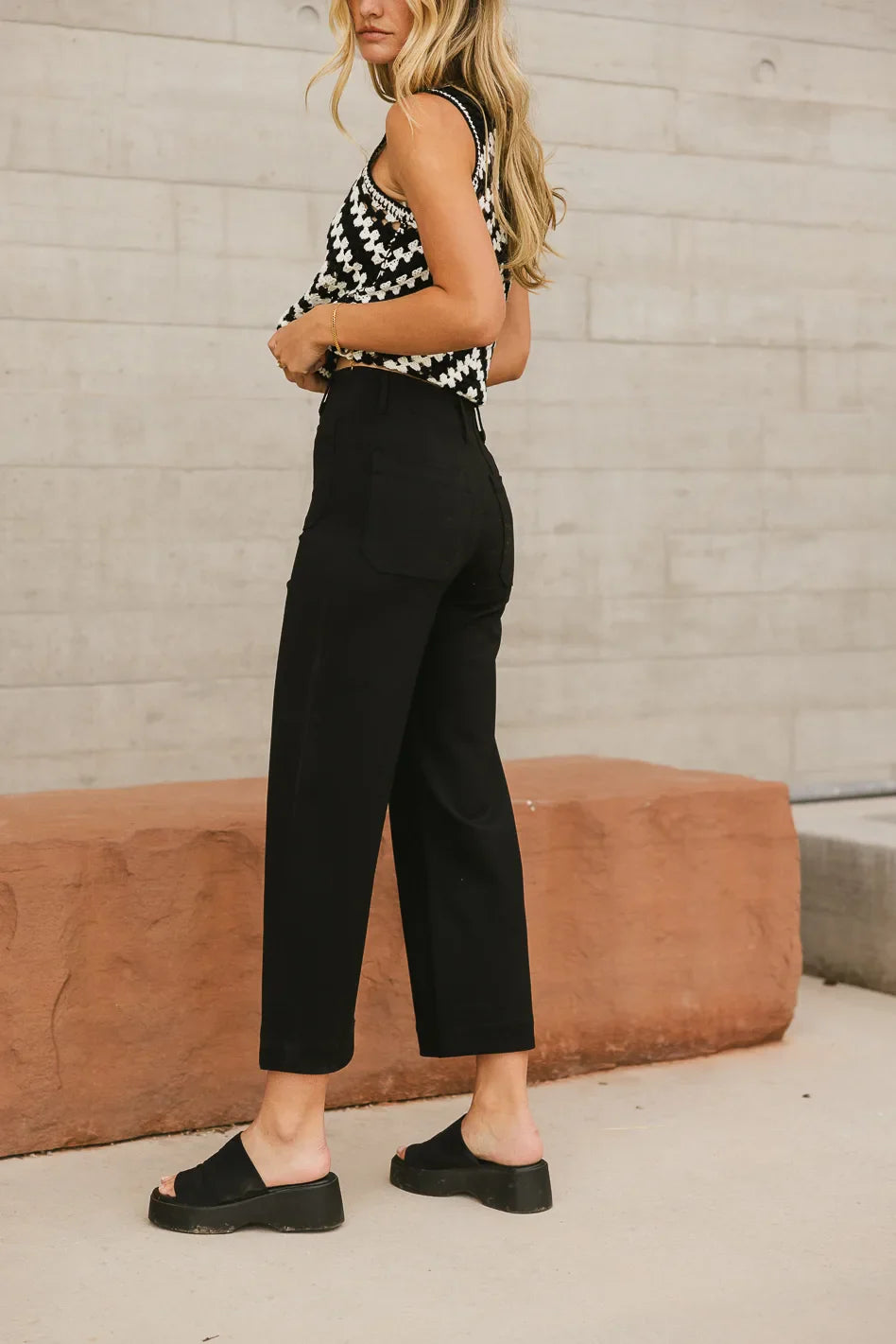 Sadie Wide Leg Pants in Black