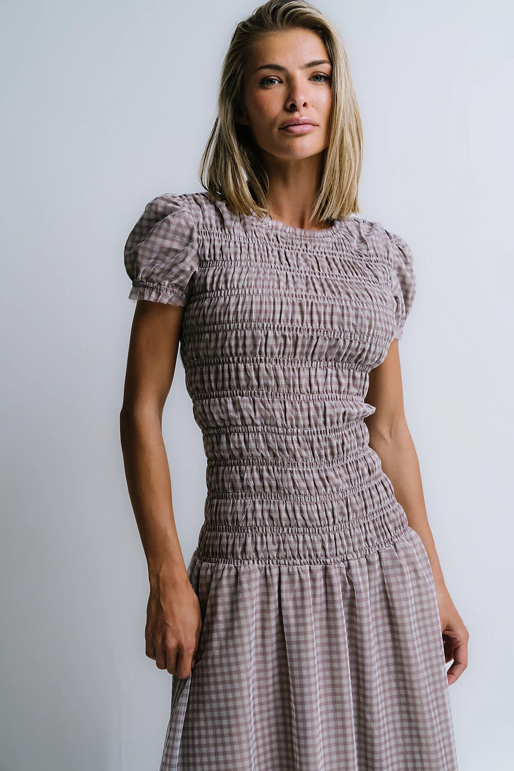 Daisy Gingham Maxi Dress