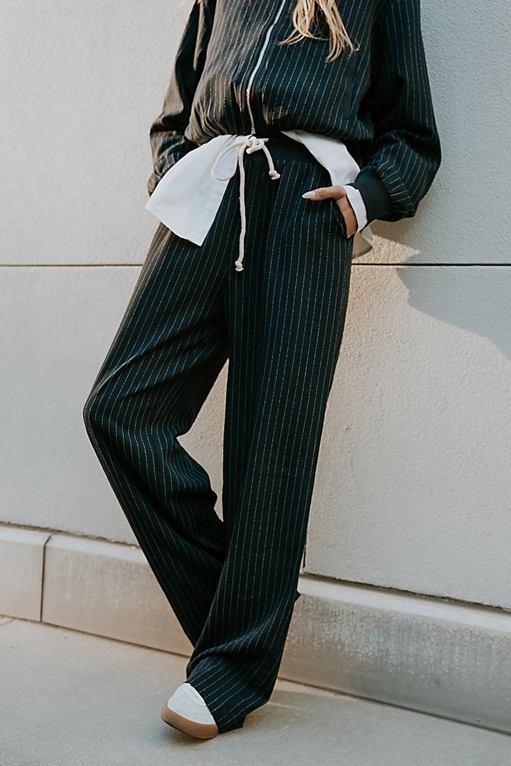 Valeria Striped Straight Leg Pants