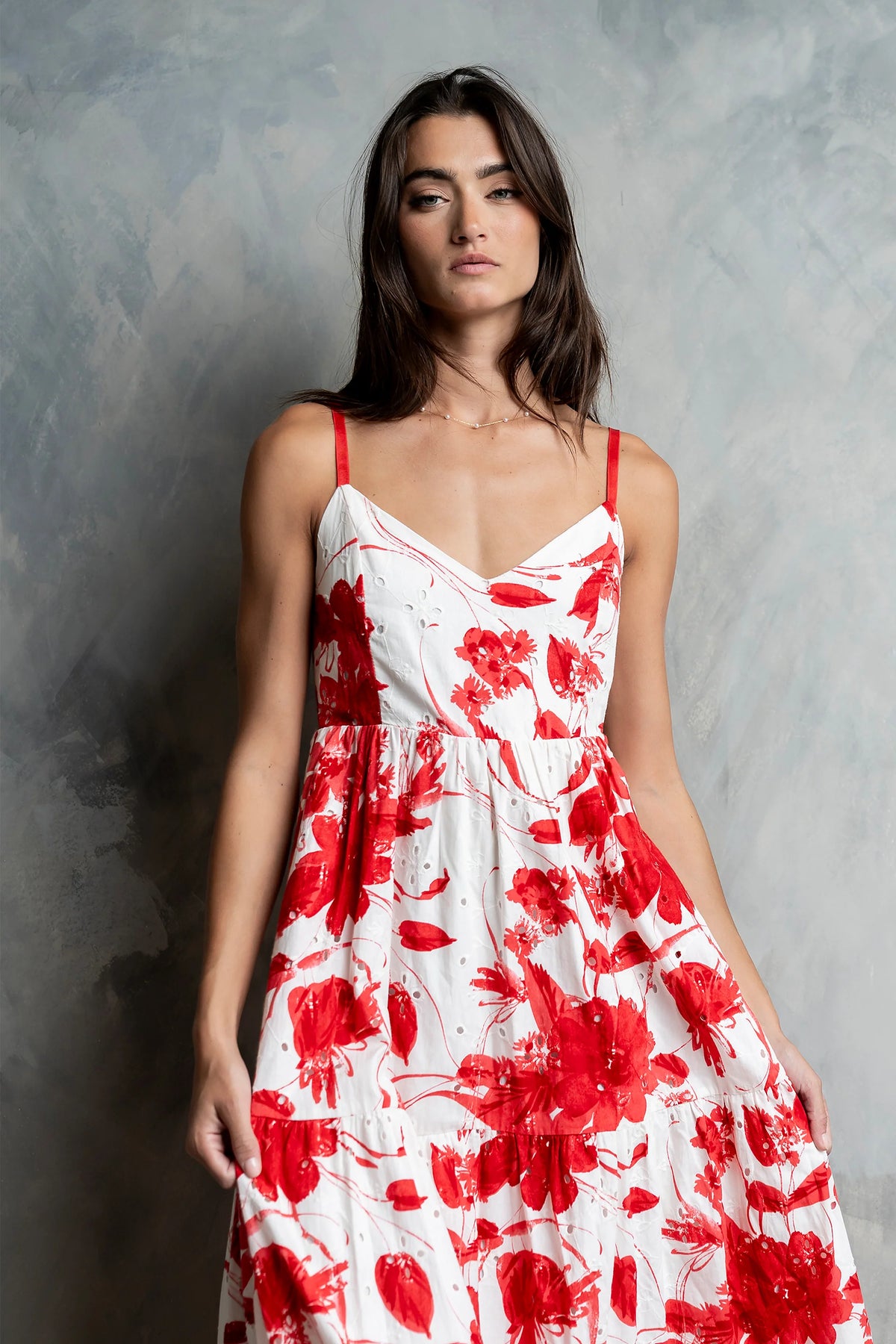 Annika Embroidered Maxi Dress